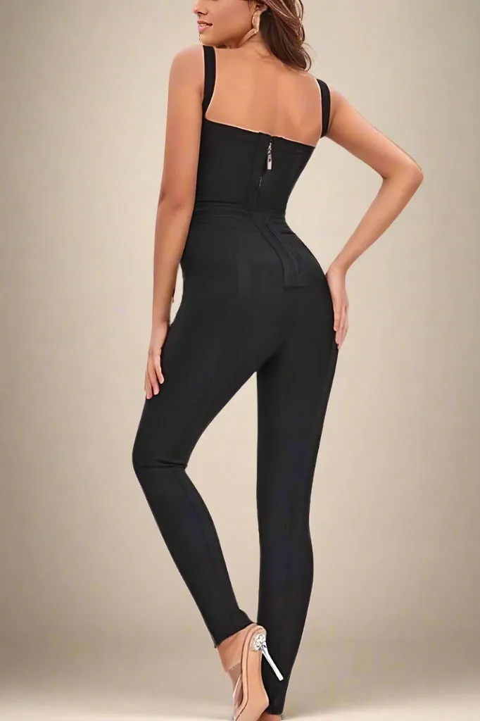 Eve Bandage Pants Jumpsuit - Classic Black