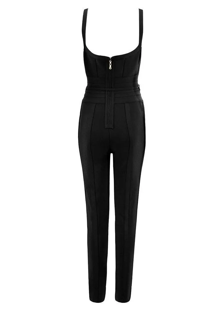 Eve Bandage Pants Jumpsuit - Classic Black