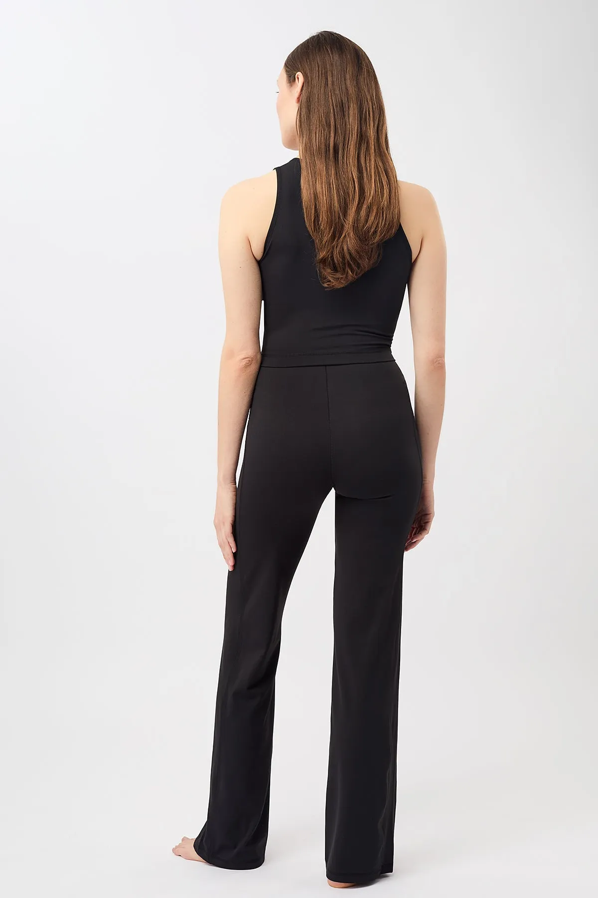 Flared Workout Pants (Black)