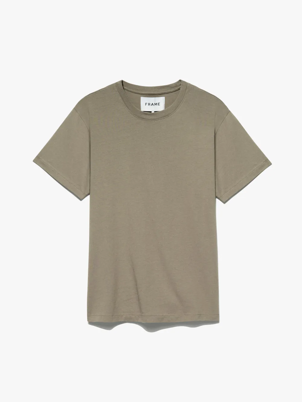 FRAME Logo Tee -- Dark Beige