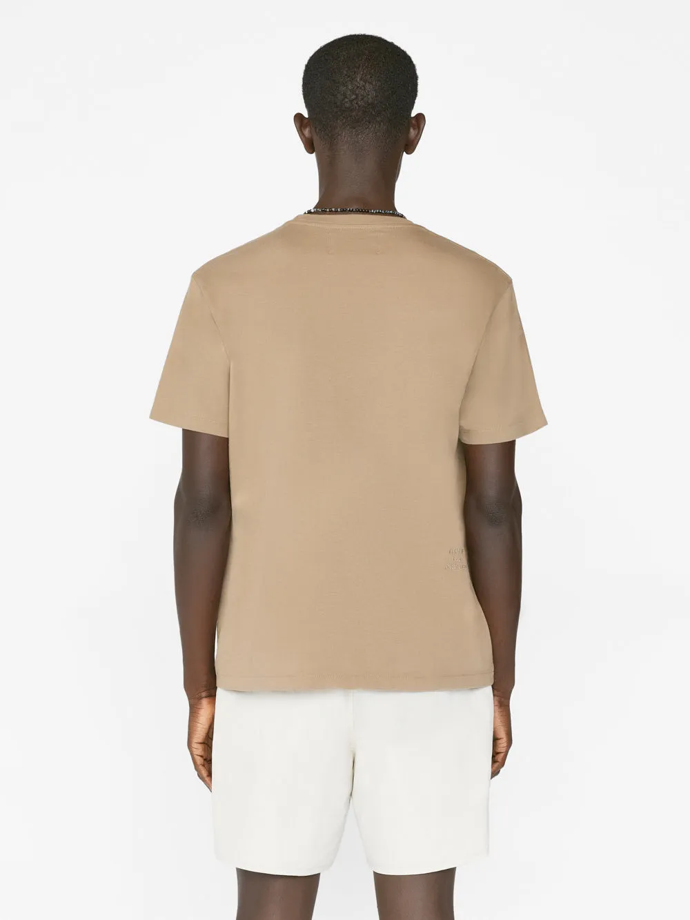 FRAME Logo Tee -- Dark Beige