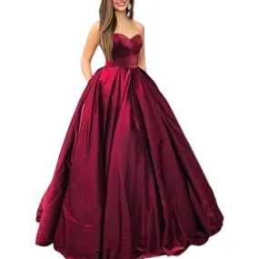 Funki Buys | Dresses | Women's Elegant Long Full Satin Gown