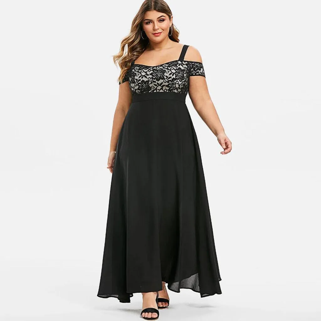 Funki Buys | Dresses | Women's Elegant Plus Evening Dress