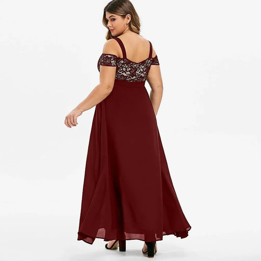 Funki Buys | Dresses | Women's Elegant Plus Evening Dress