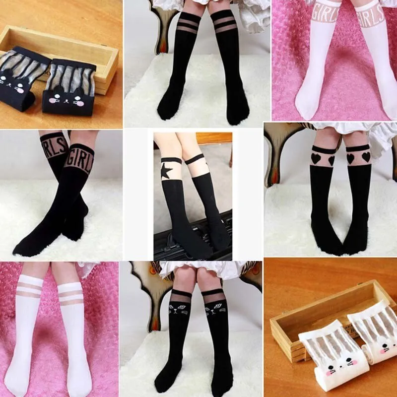 Girls Long Fashion Socks