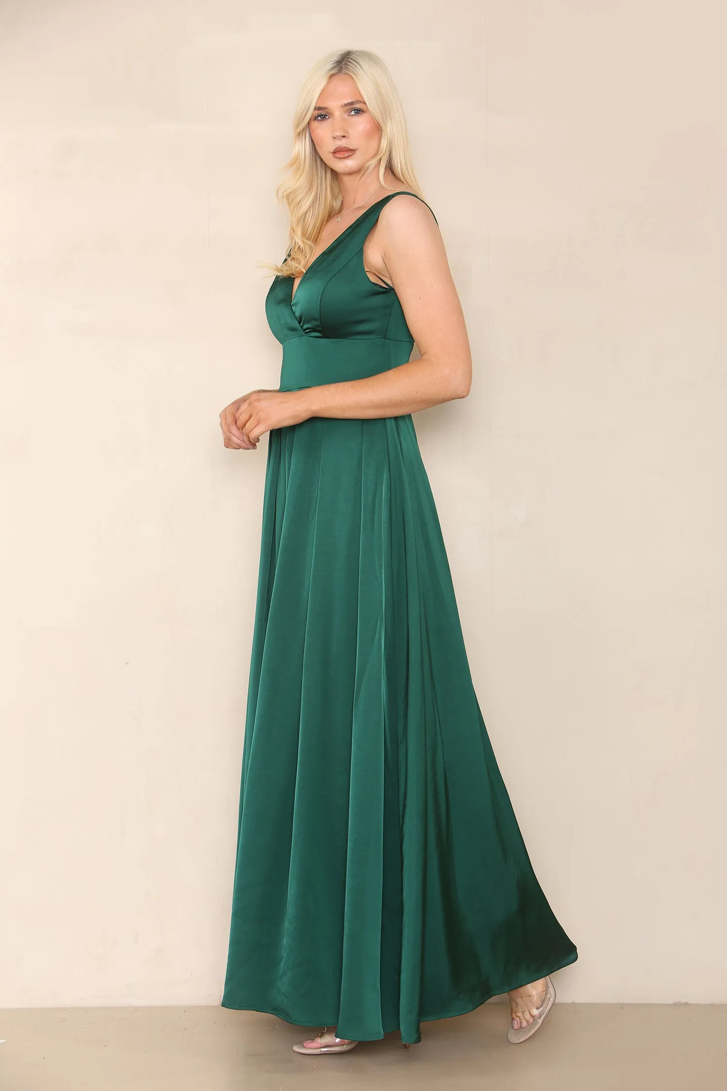 Green Maxi Dress Sleeveless