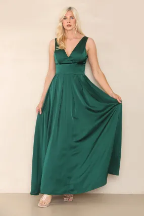 Green Maxi Dress Sleeveless