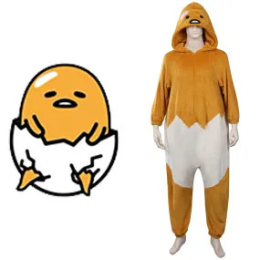 Gudetama Adventure Gudetama Cosplay Costume Jumpsuit  Sleepwear Onesies Pajamas Outfits Halloween Carnival Party Suit