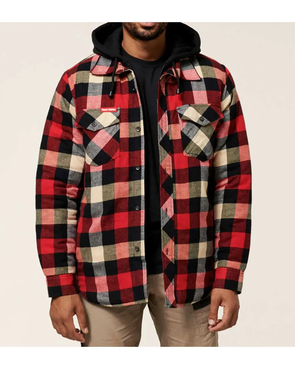 Hard Yakka Quilted Flannel Shacket