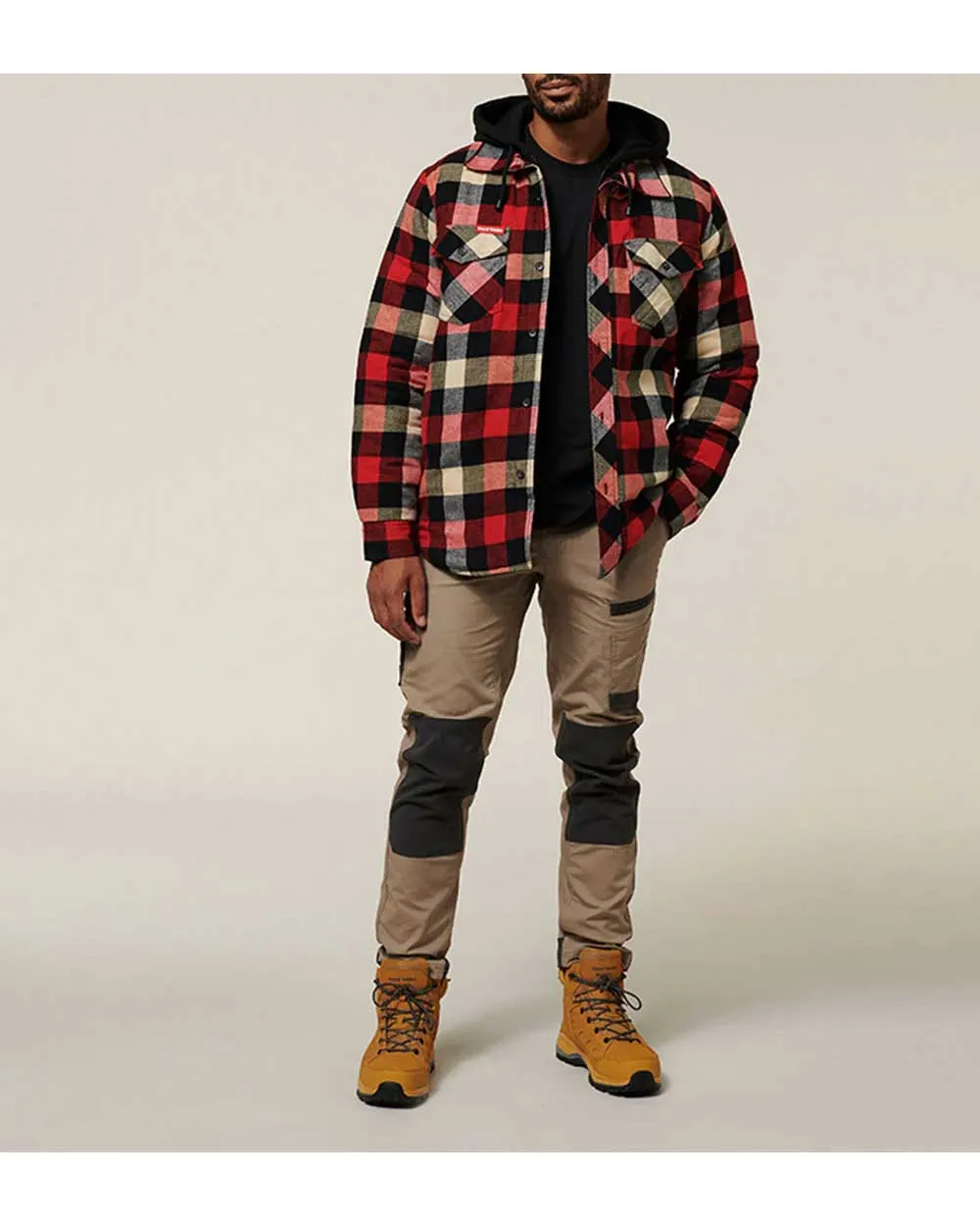 Hard Yakka Quilted Flannel Shacket