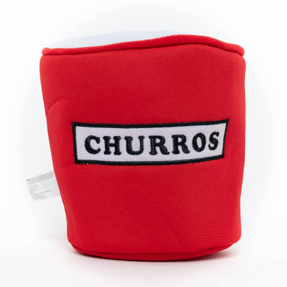 Hey Cuzzies Interactive Hide N Seek Churros Bucket Dog Toy