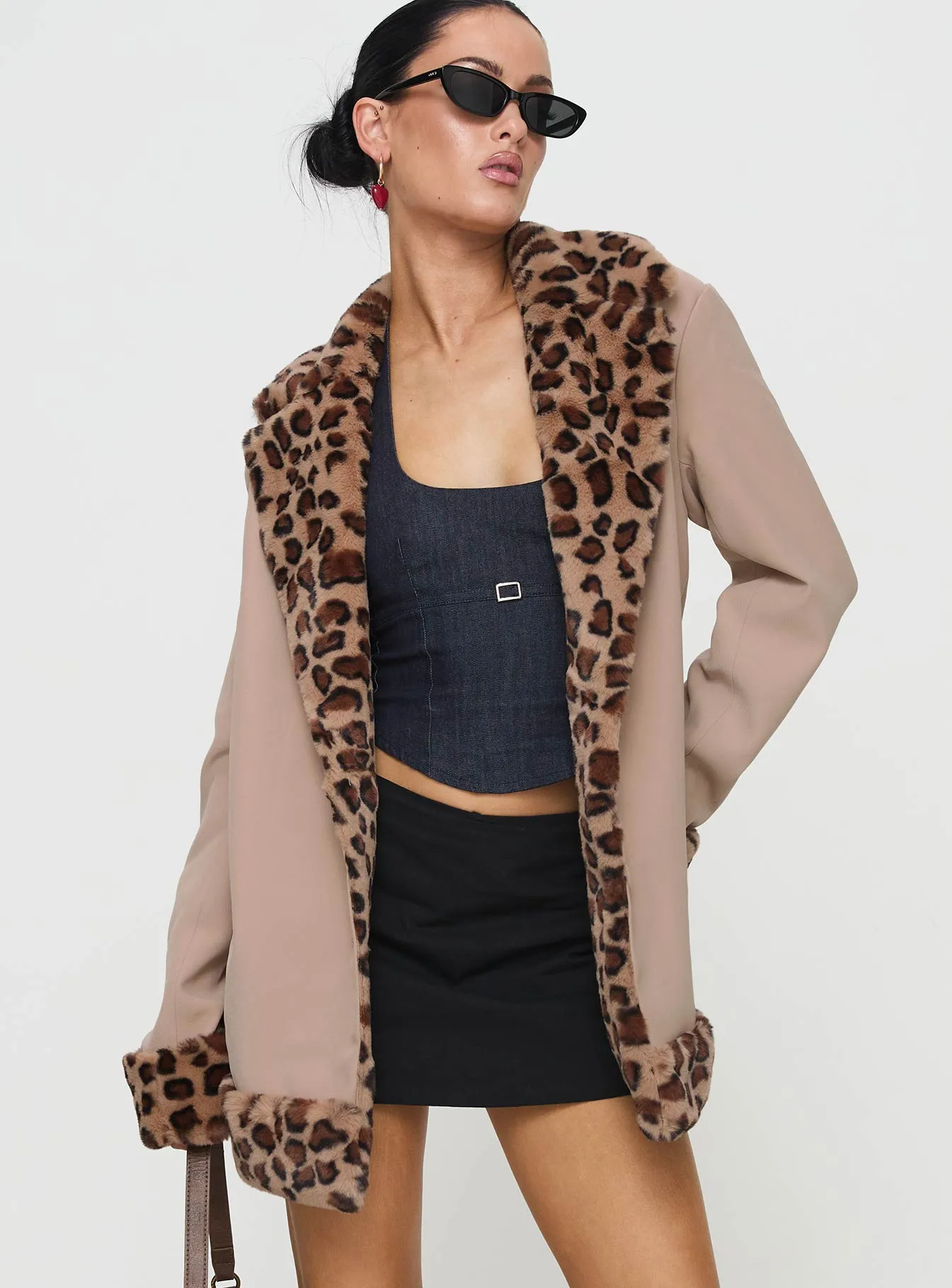 Imara Trim Jacket Leopard