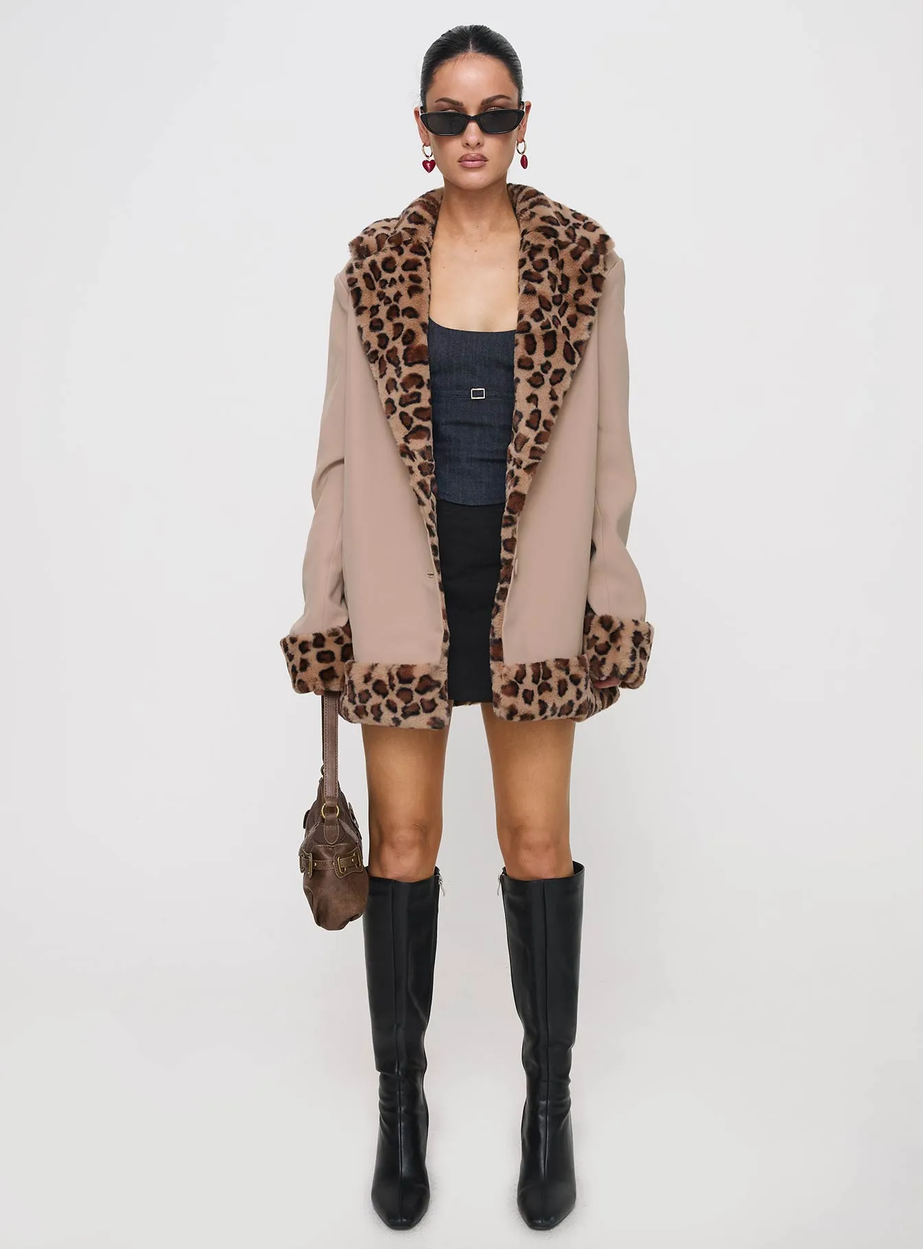 Imara Trim Jacket Leopard