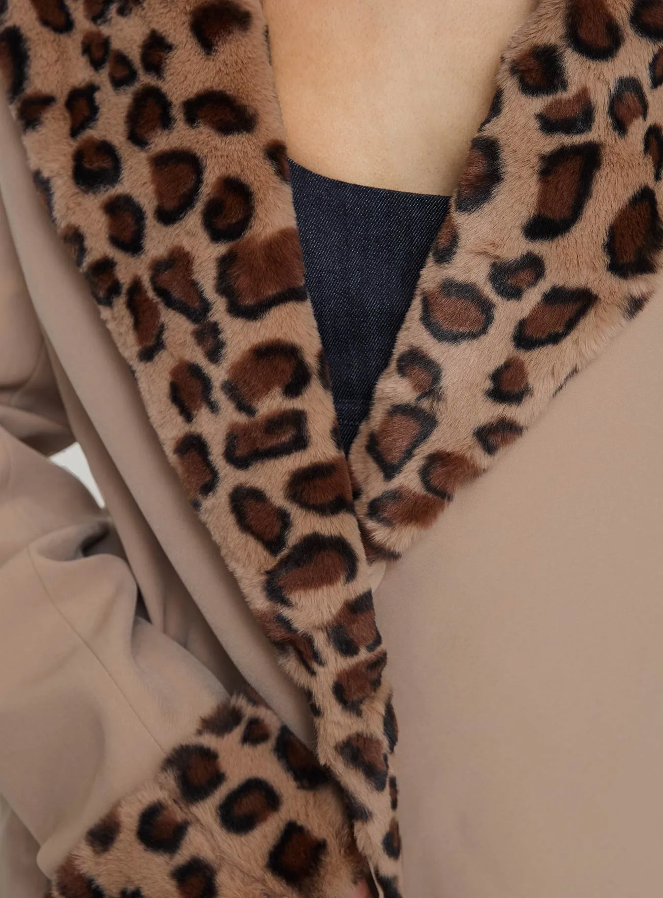 Imara Trim Jacket Leopard