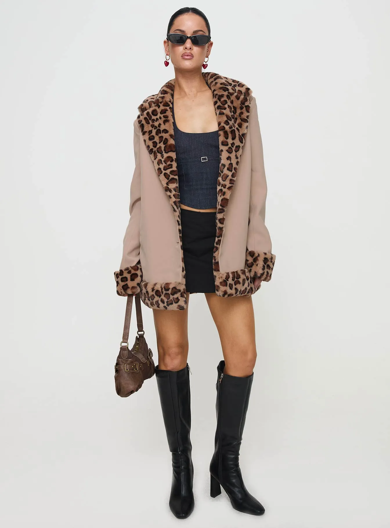 Imara Trim Jacket Leopard