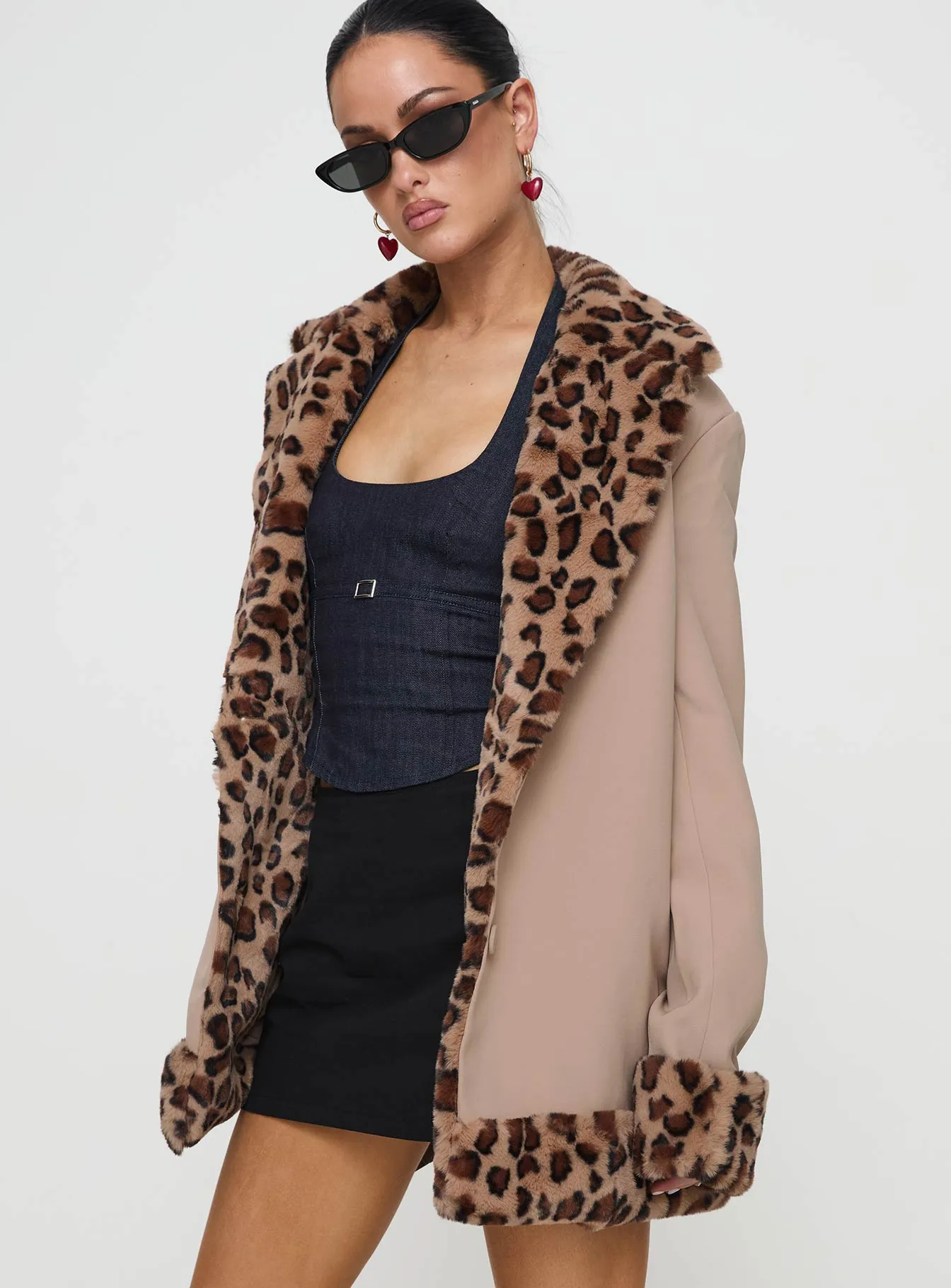 Imara Trim Jacket Leopard