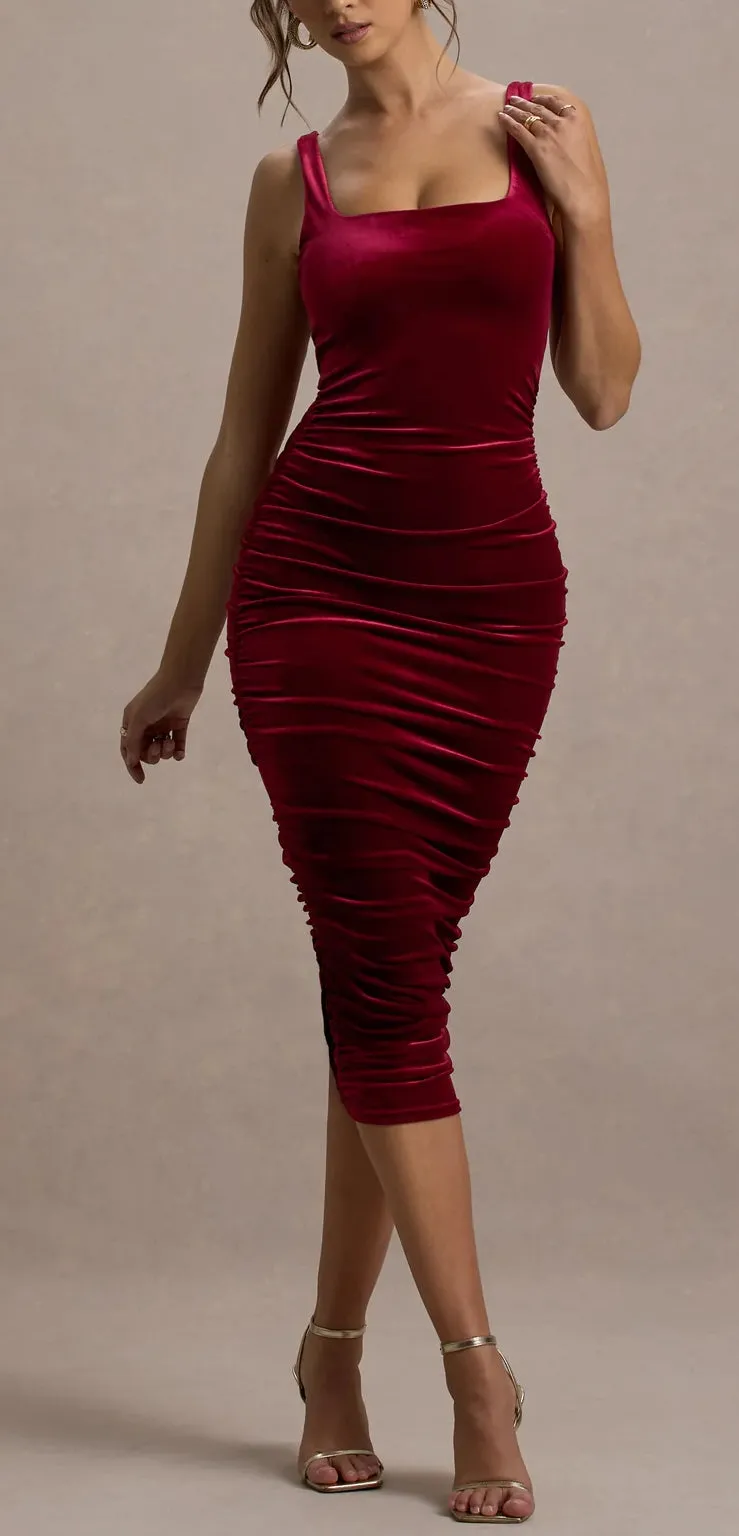 Janhvi Velvet Dress