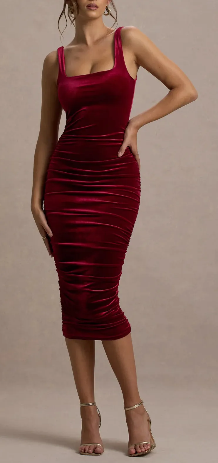 Janhvi Velvet Dress