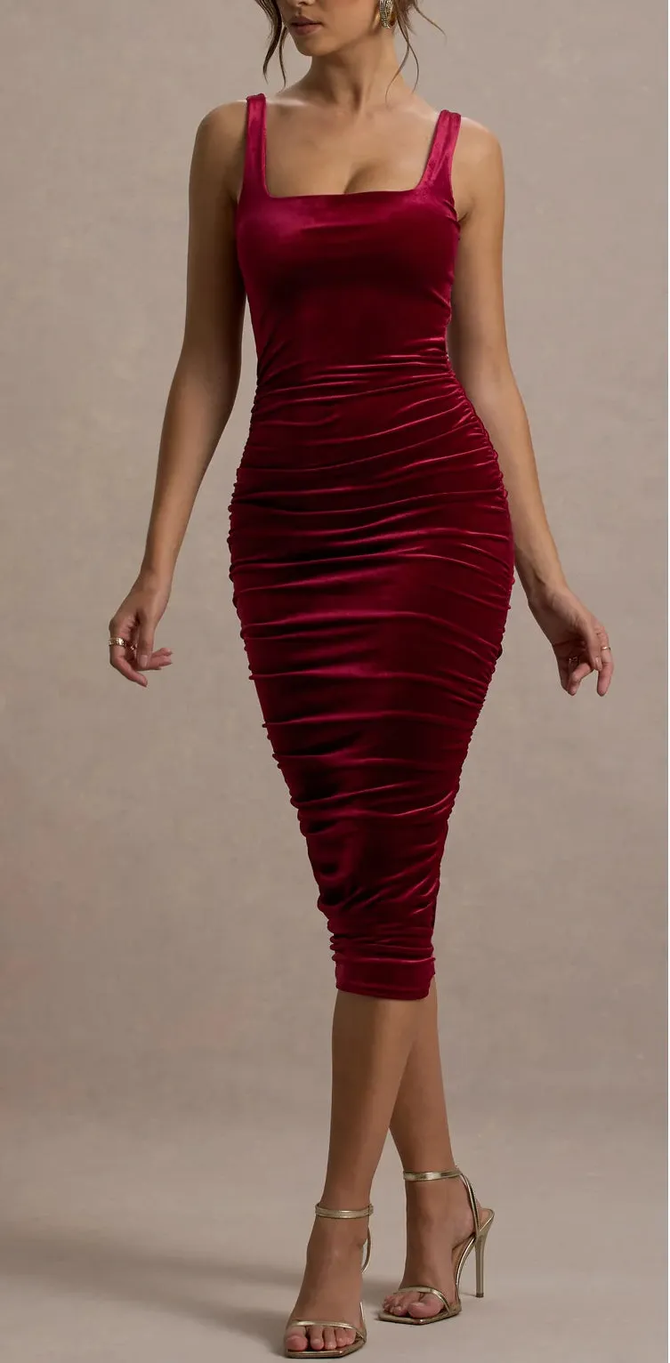 Janhvi Velvet Dress