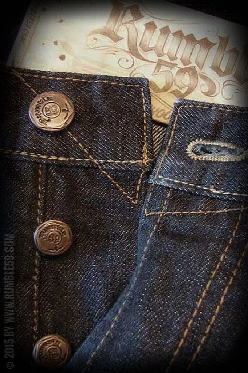 JEANS GREASERS GOLD (blue)