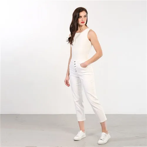 Jolie Mom Jeans | Regular Leg (Soft White)