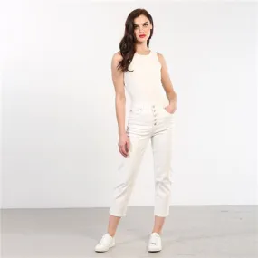 Jolie Mom Jeans | Regular Leg (Soft White)