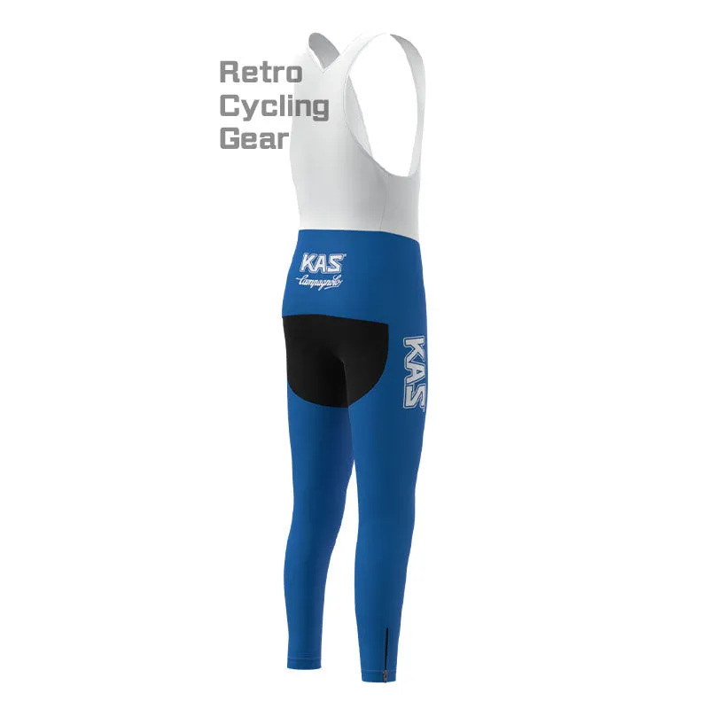 KAS Blue Fleece Retro Cycling Pants