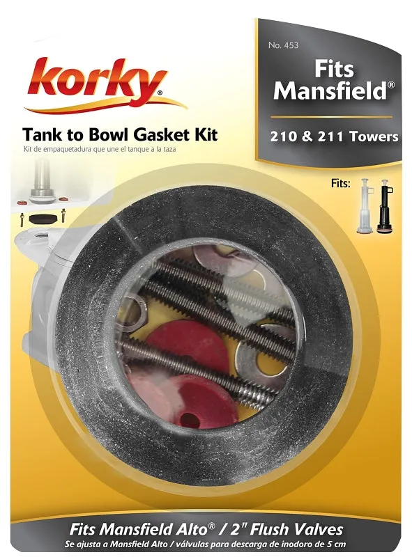 Korky 453BP Gasket and Hardware Kit, Rubber, Black :CD: QUANTITY: 1