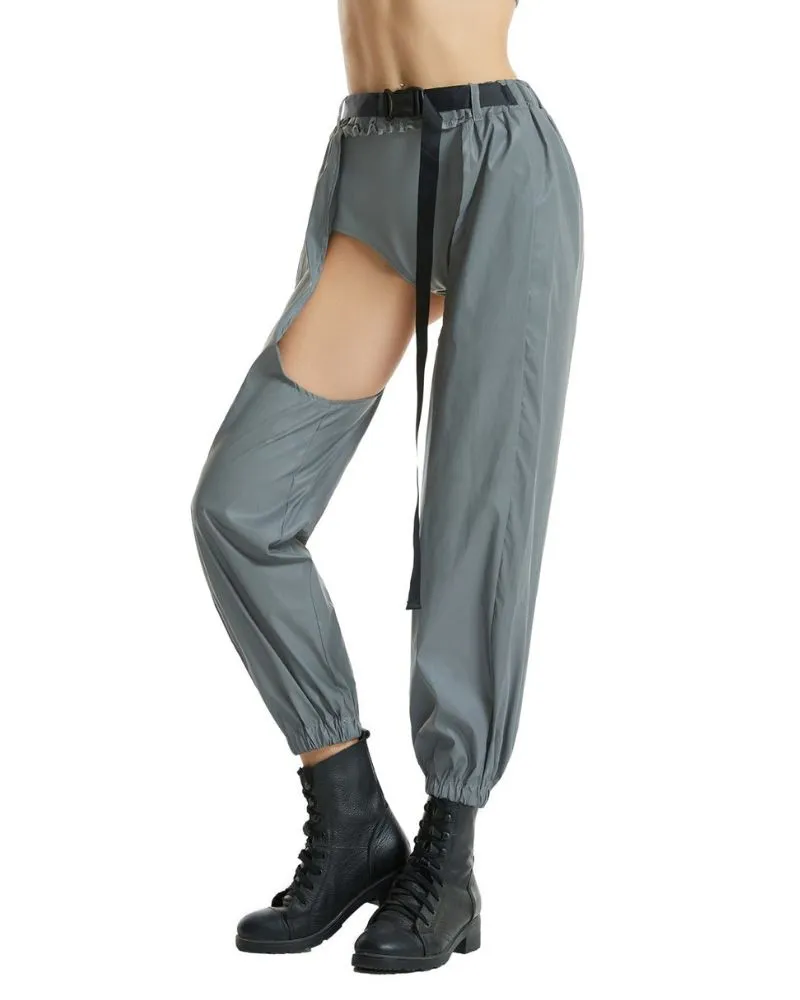 Laser Rave Reflective Open-Crotch Pants