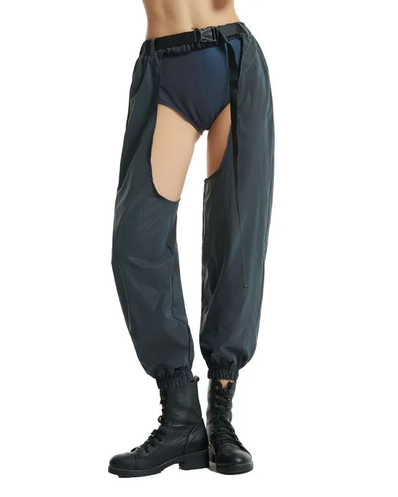 Laser Rave Reflective Open-Crotch Pants