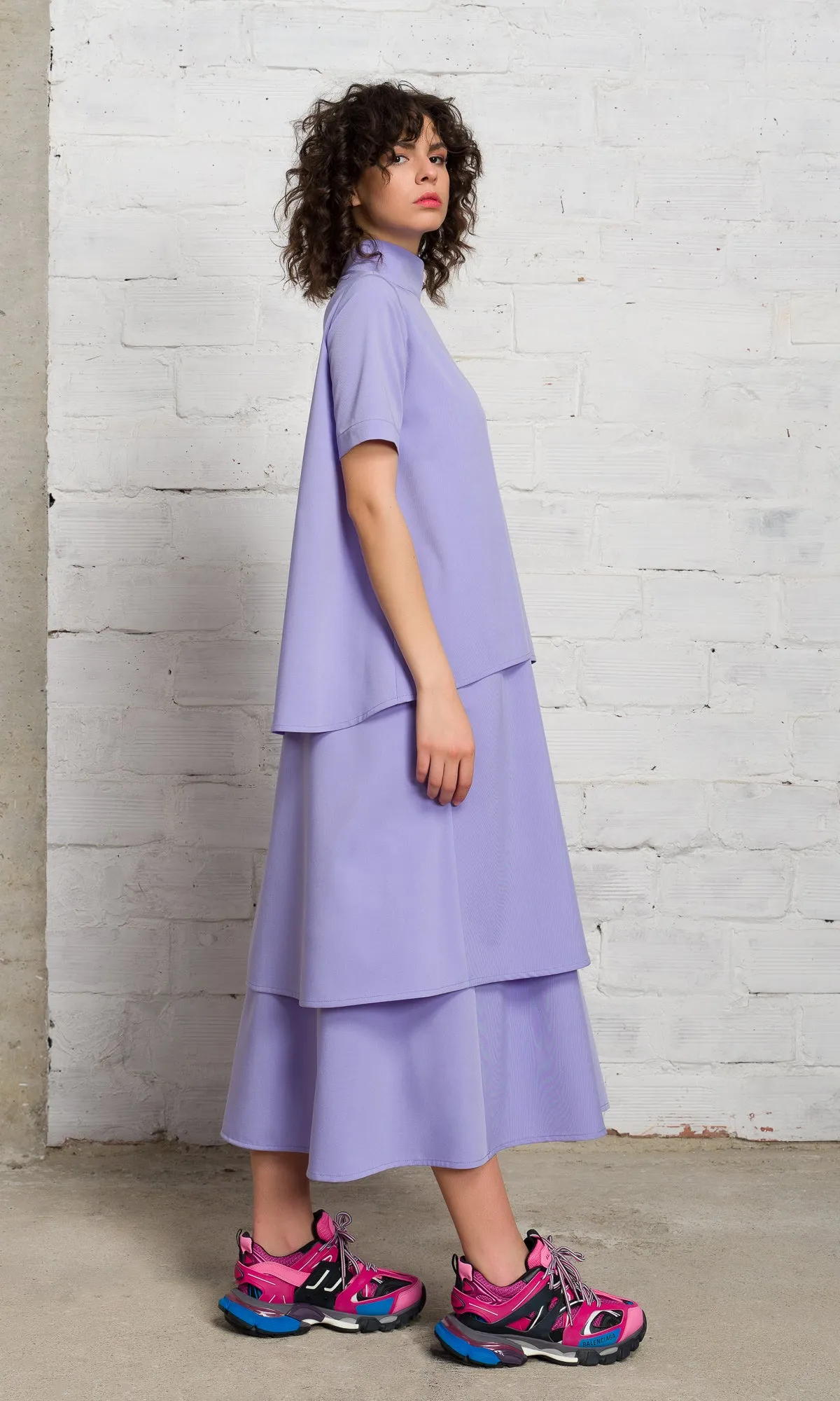 Layered Modular Midi Dress