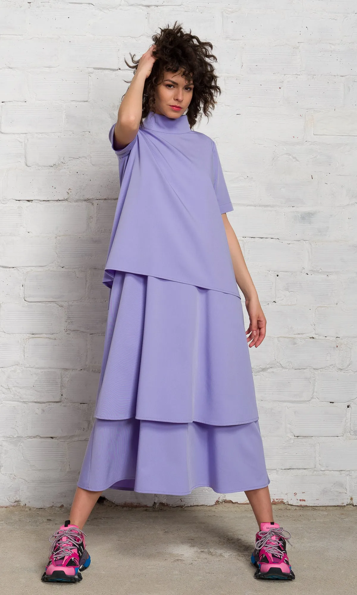 Layered Modular Midi Dress