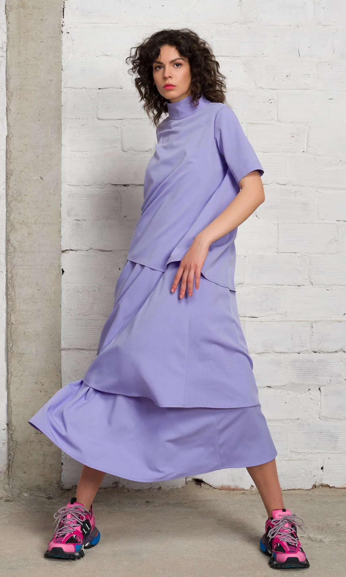 Layered Modular Midi Dress