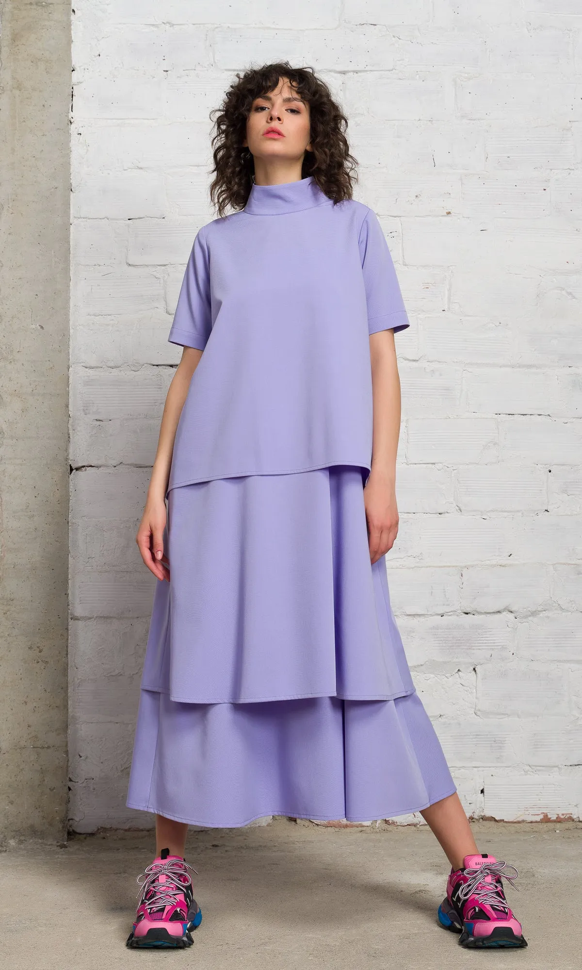 Layered Modular Midi Dress