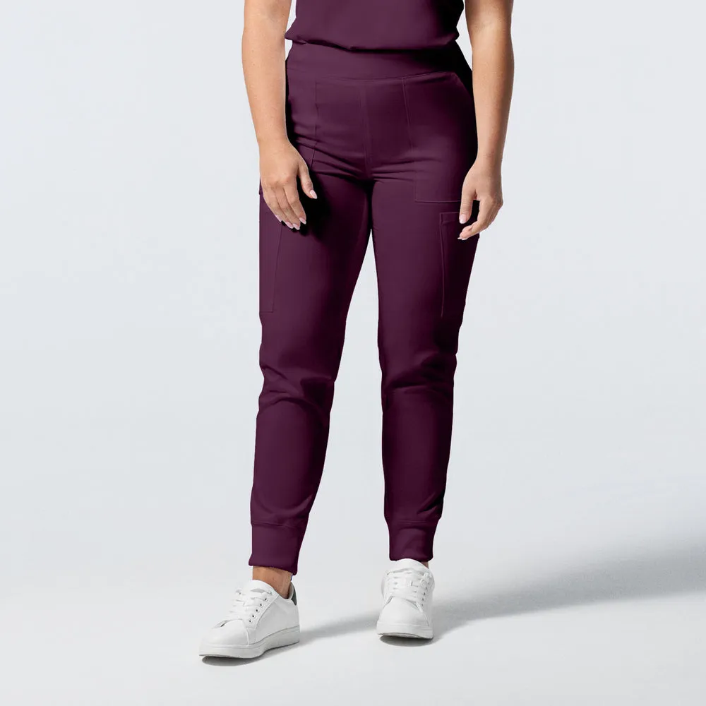 LB406 Women's Flat Front Cargo Jogger