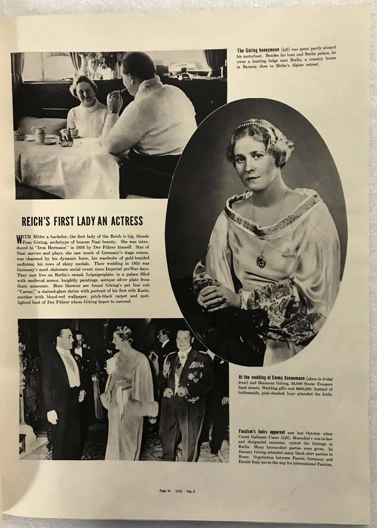 Life Magazine, February 8, 1937