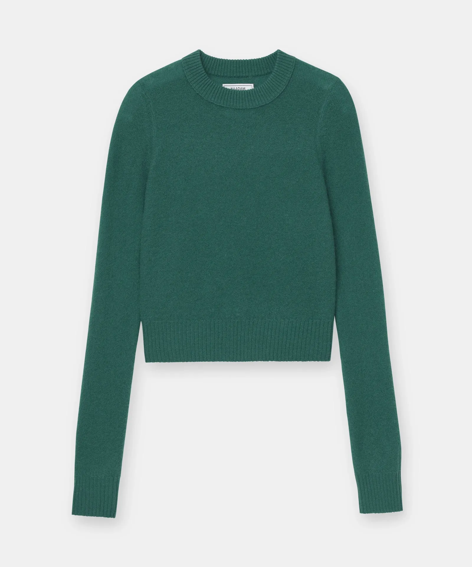 Lightweight Reversible Cropped Crewneck Sweater