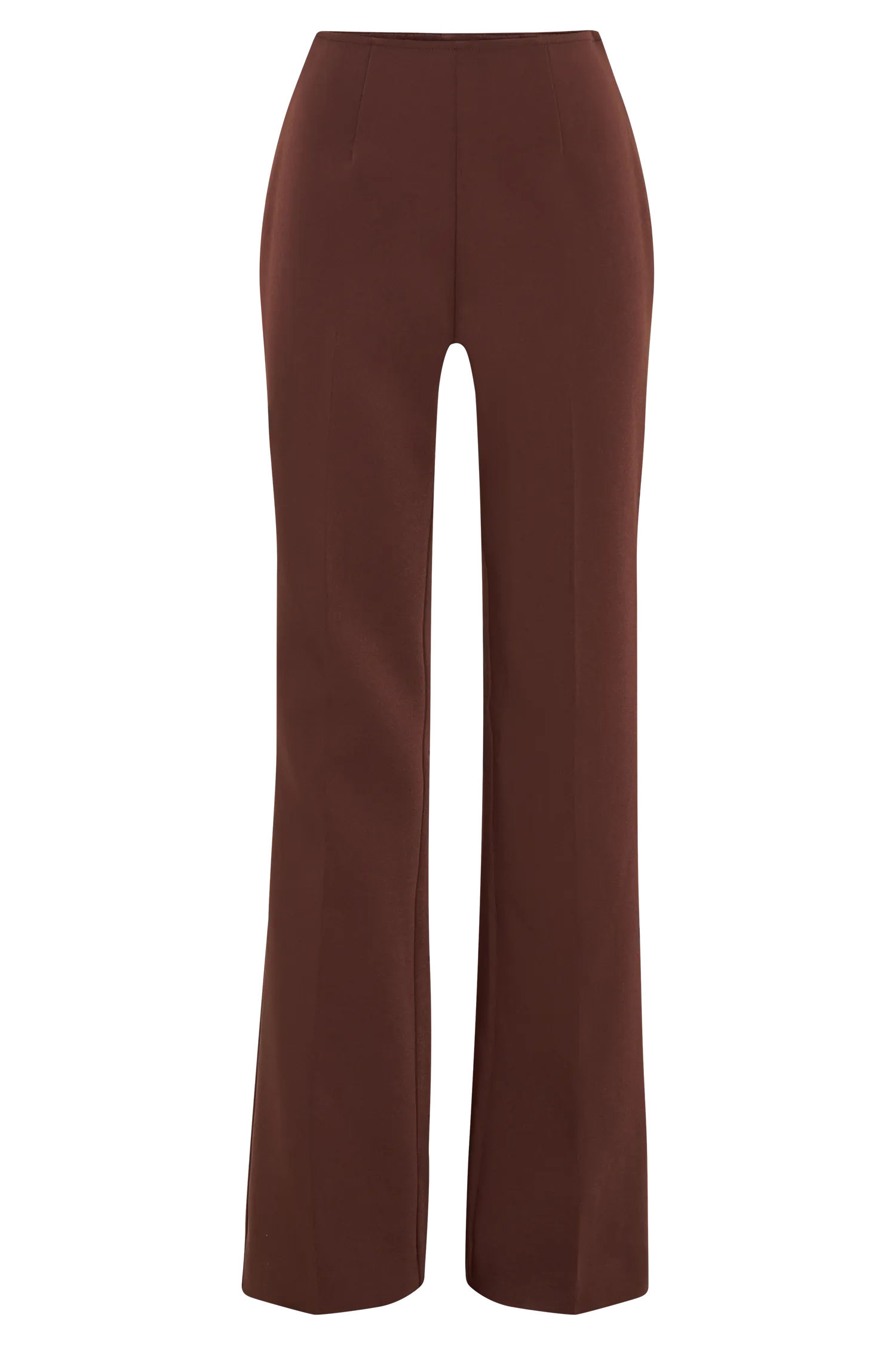 Loretta Fit & Flare Tailored Pant - Chocolate