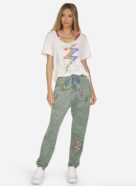 Marisol Crystal Lightning Sweatpants