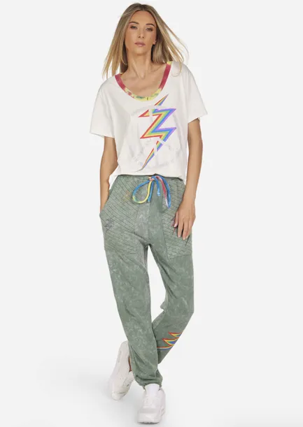 Marisol Crystal Lightning Sweatpants