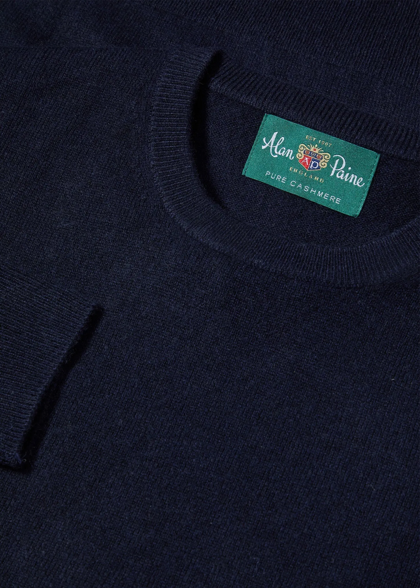 Melfort Cashmere Jumper in Dark Navy - Regular Fit