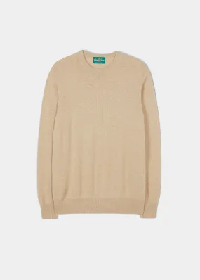 Melfort Cashmere Jumper in Linen - Regular Fit