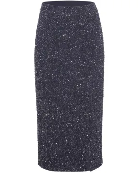 Midnight Sequin Paltrow Skirt