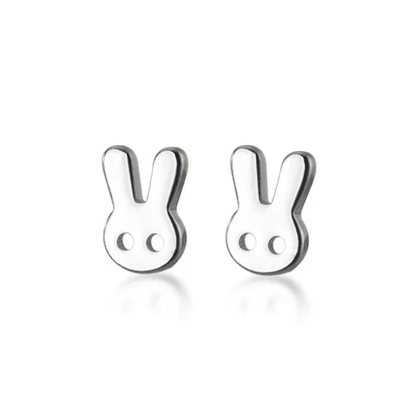 Minimalist 100% 925 Sterling Silver Mini Small Love Heart Stud Earrings