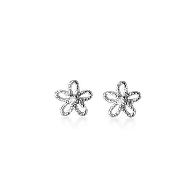 Minimalist 100% 925 Sterling Silver Mini Small Love Heart Stud Earrings