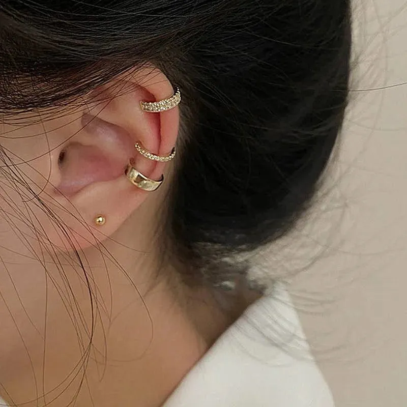 Minimalist No Piercing Fake Piercing Children's Earcuff Fashion Earring