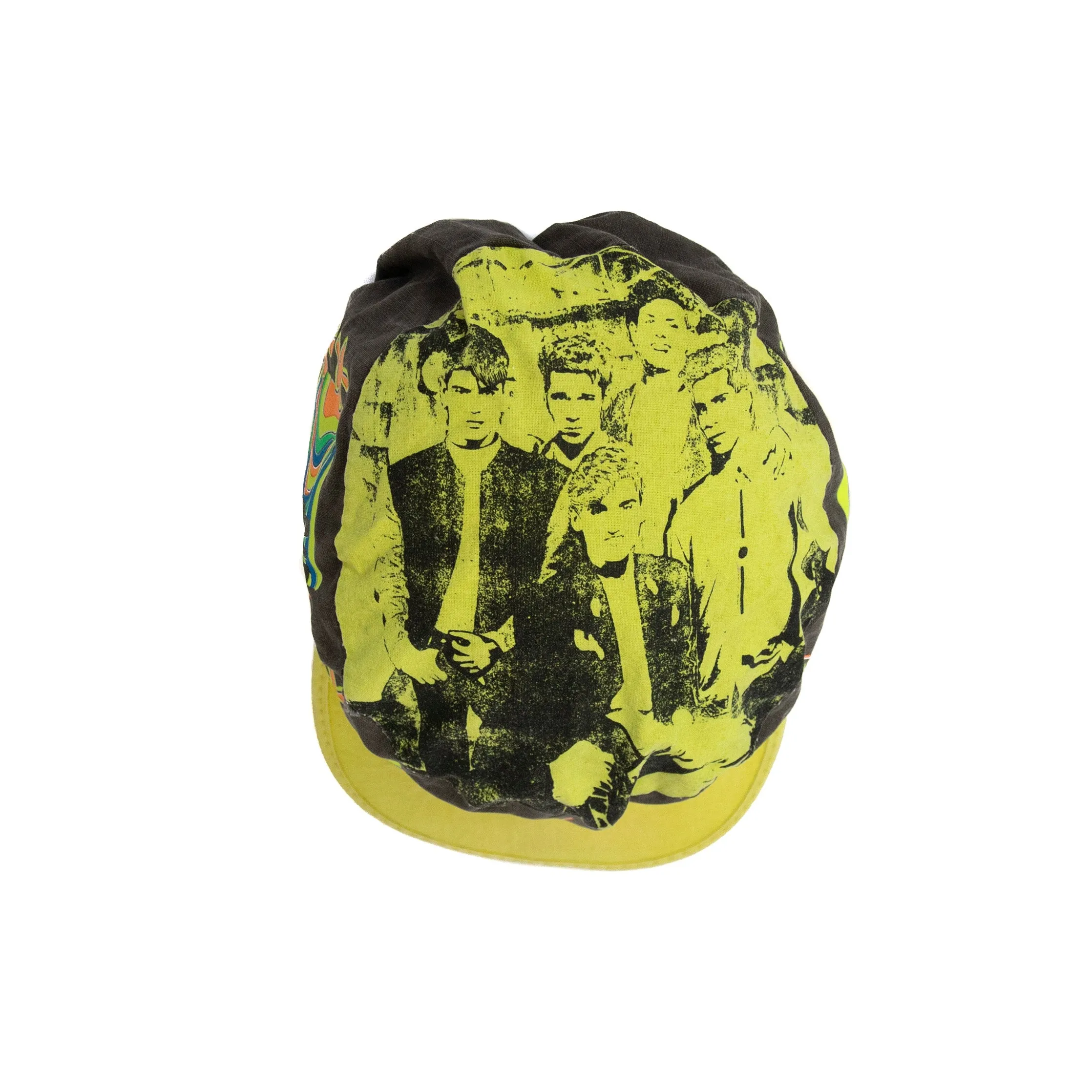 New Kids On The Block' Graphic Print Panelled Cap