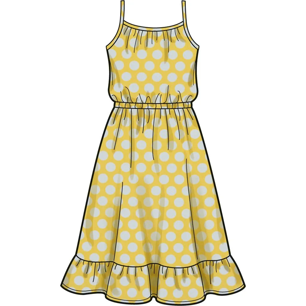 New Look Sewing Pattern N6783 Children's Jumpsuit and Sundress