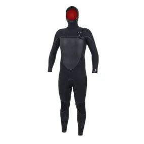 O'Neill Mens Psycho Tech 6/4 mm Chest Zip Hooded Wetsuit