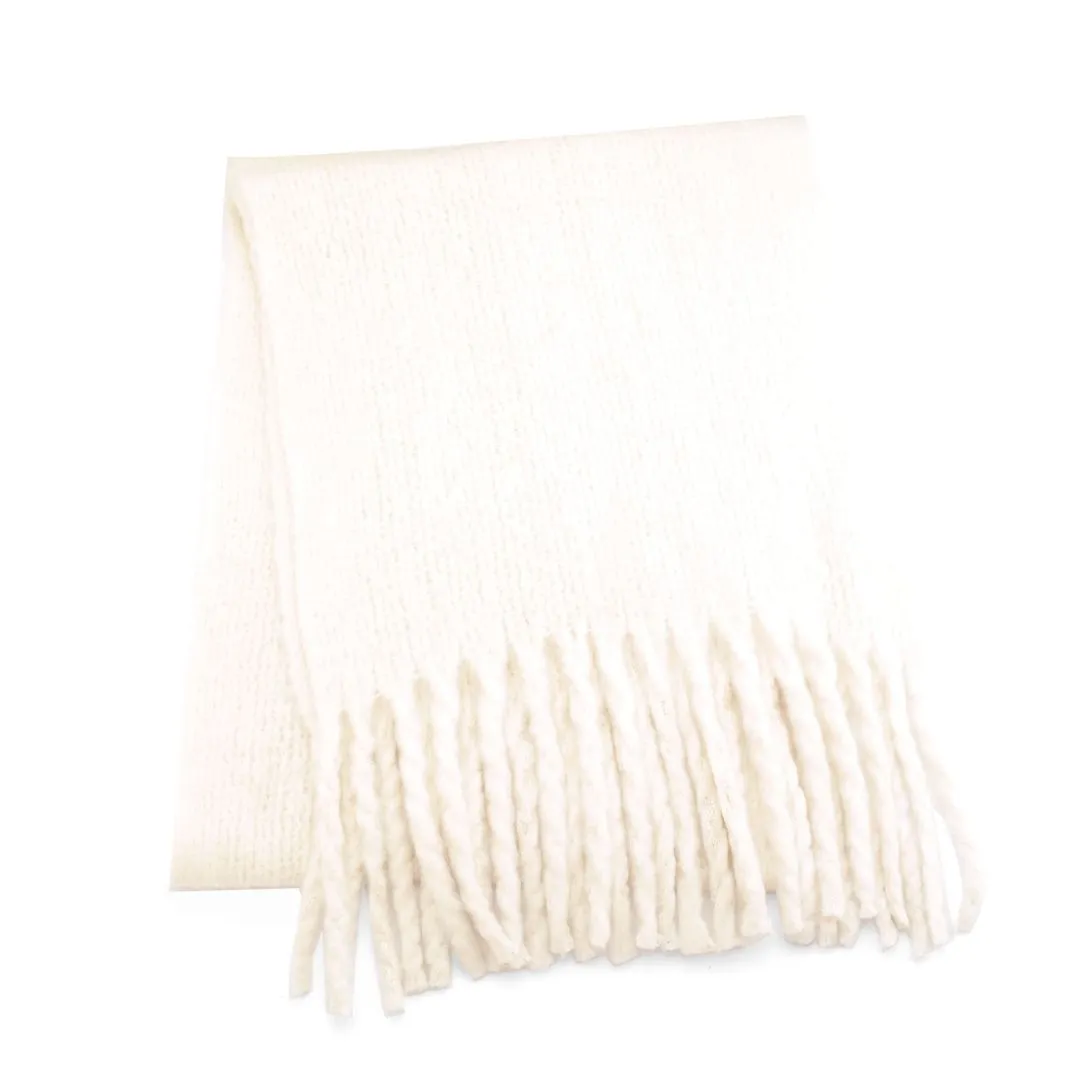 Plain Scarf Cream